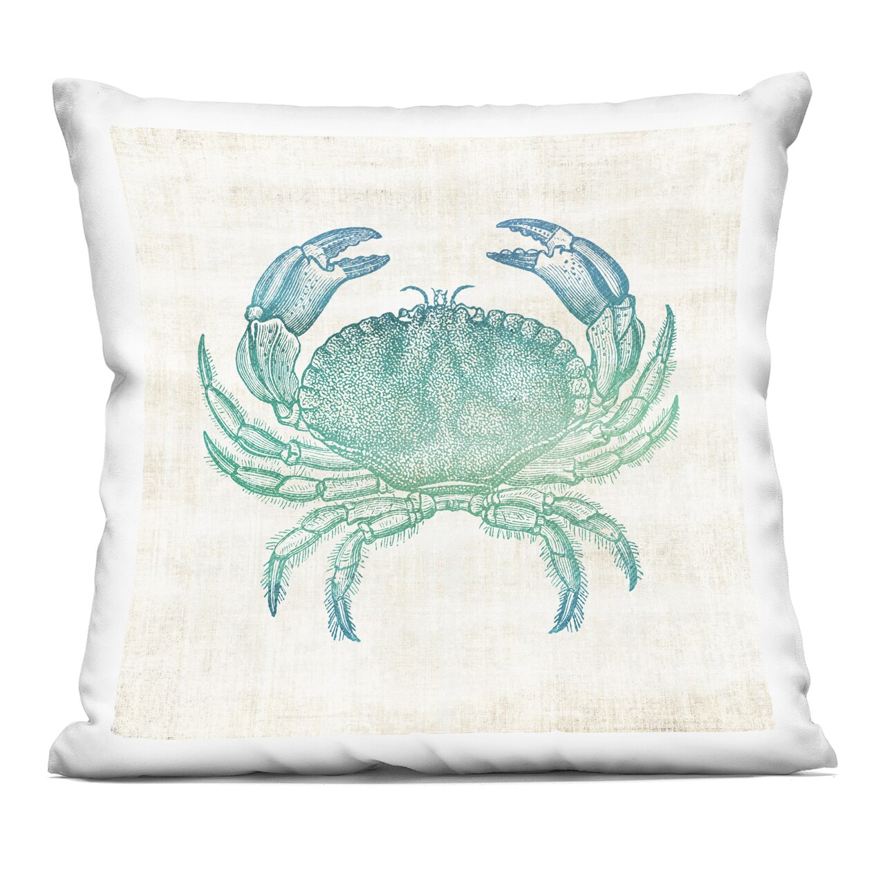Stupell Industries Ombre Crab Impression Decorative Printed Throw Pillow, design by Susan Arnot, 18 x 7 x 18